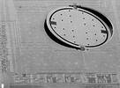 Figure 4. SEM of a fabricated mirror with integrated circuitry